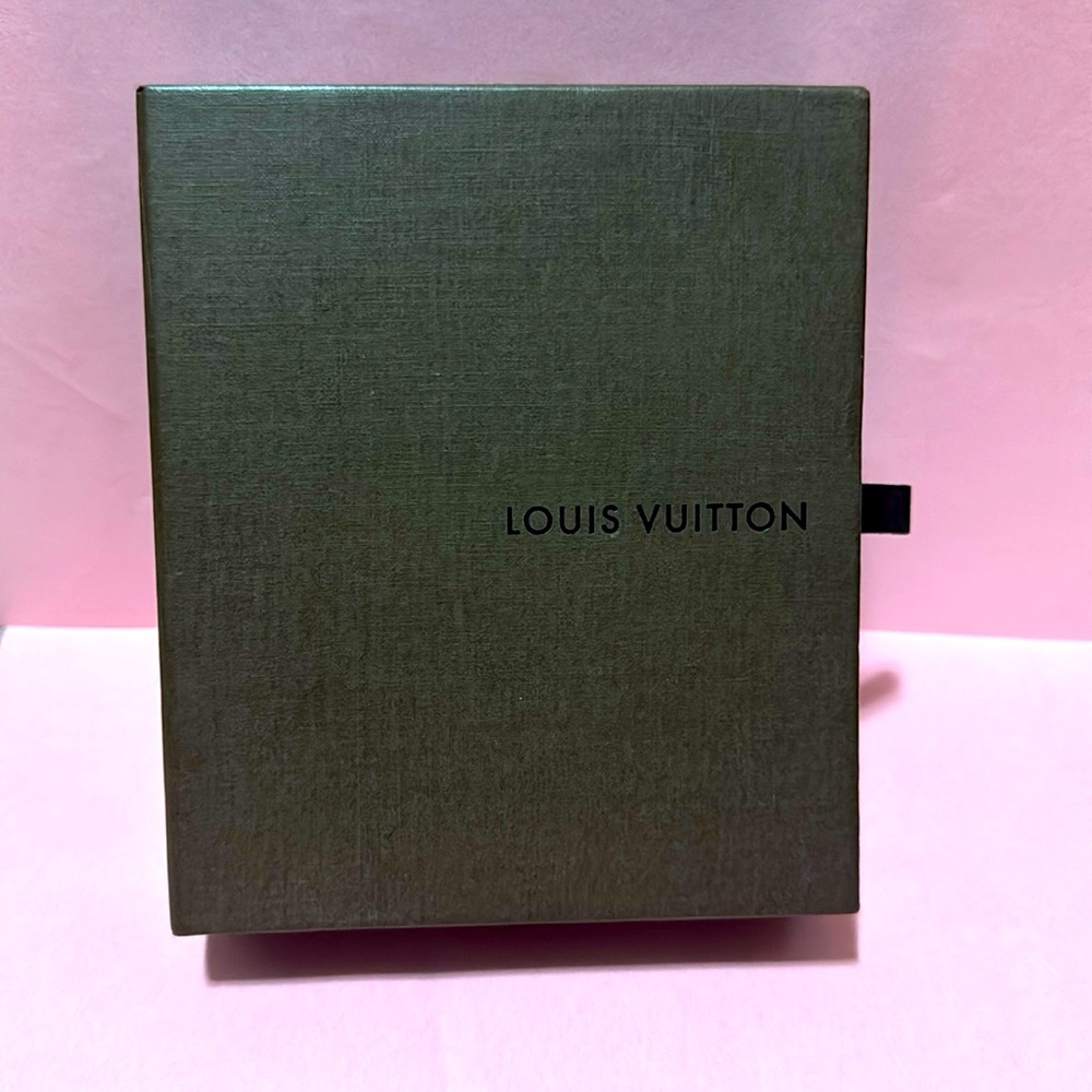 Authentic LOUIS VUITTON Size 6 X 5 X 1.5  Brown Empty Box For Jewelry Storage